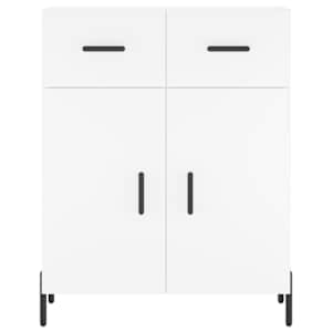 Skříň highboard bílá 69,5 x 34 x 180 cm kompozitní dřevo - obrázek 8