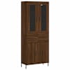 vidaXL k&otilde;rge kapp, pruun tamm, 69,5 x 34 x 180 cm, tehispuit