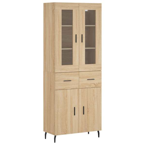 vidaXL k&otilde;rge kapp, Sonoma tamm, 69,5 x 34 x 180 cm, tehispuit