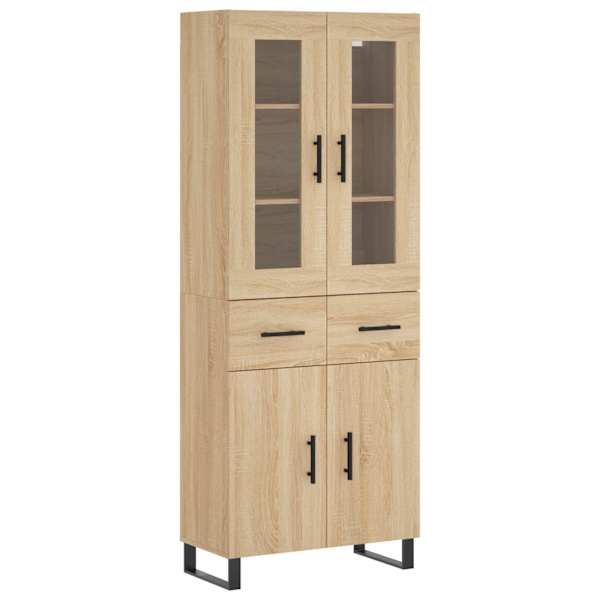 vidaXL k&otilde;rge kapp, Sonoma tamm, 69,5 x 34 x 180 cm, tehispuit