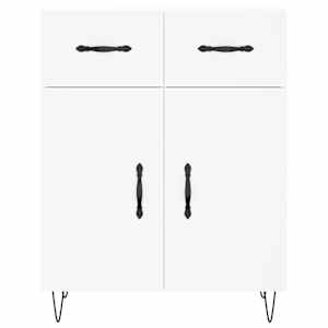 Skříň highboard bílá 69,5 x 34 x 180 cm kompozitní dřevo - obrázek 8