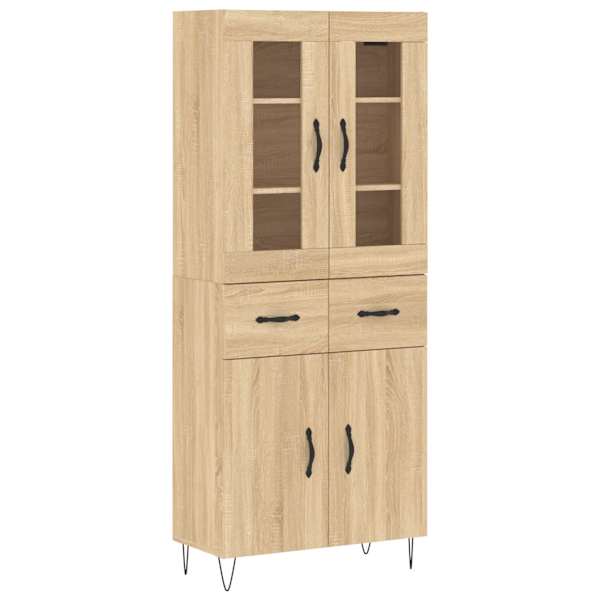 vidaXL k&otilde;rge kapp, Sonoma tamm, 69,5 x 34 x 180 cm, tehispuit