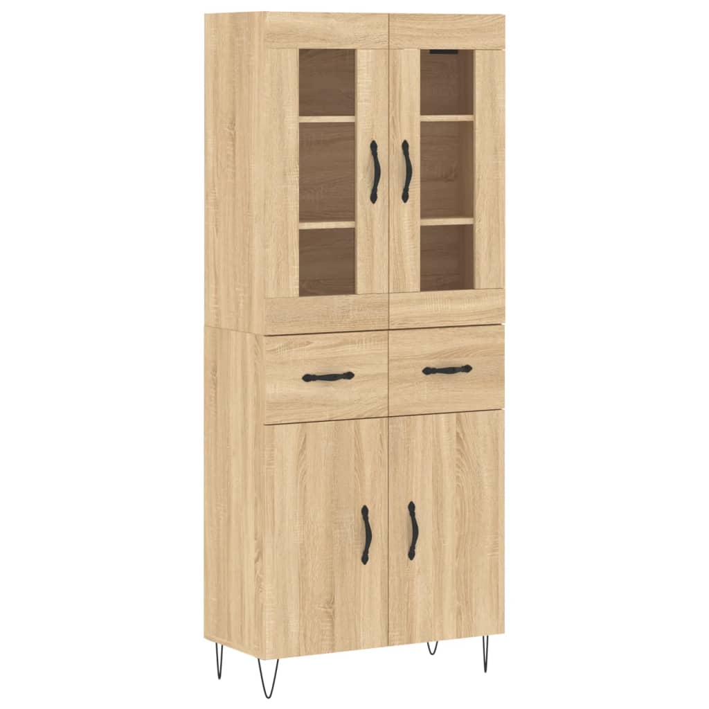 VidaXL Skříň highboard dub sonoma 69,5 x 34 x 180 cm kompozitní dřevo