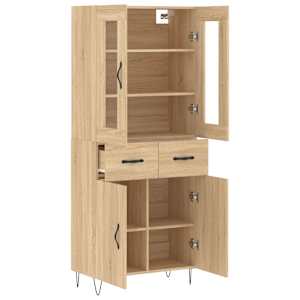 Skříň highboard dub sonoma 69,5 x 34 x 180 cm kompozitní dřevo - obrázek 4