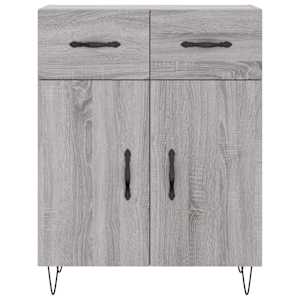 Skříň highboard šedá sonoma 69,5 x 34 x 180 cm kompozitní dřevo - obrázek 8
