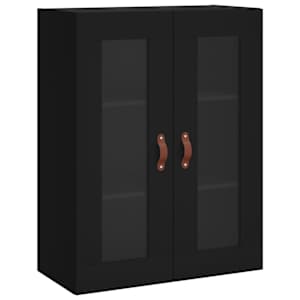 Skříň highboard černá 69,5 x 34 x 180 cm kompozitní dřevo - obrázek 5