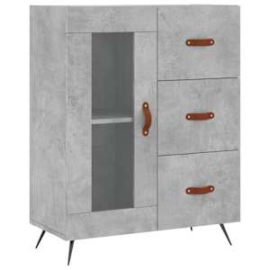 Skříň highboard betonově šedá 69,5x34x180 cm kompozitní dřevo - obrázek 7