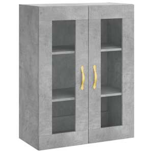 Skříň highboard betonově šedá 69,5x34x180 cm kompozitní dřevo - obrázek 5