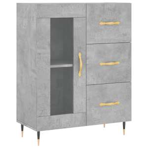 Skříň highboard betonově šedá 69,5x34x180 cm kompozitní dřevo - obrázek 7