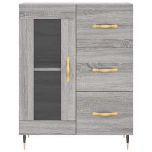 Skříň highboard šedá sonoma 69,5 x 34 x 180 cm kompozitní dřevo - obrázek 8