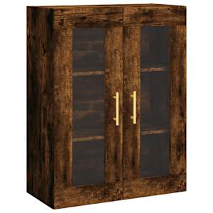 Skříň highboard kouřový dub 69,5 x 34 x 180 cm kompozitní dřevo - obrázek 5