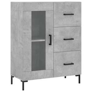Skříň highboard betonově šedá 69,5x34x180 cm kompozitní dřevo - obrázek 7