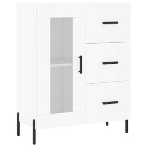 Skříň highboard bílá 69,5 x 34 x 180 cm kompozitní dřevo - obrázek 7