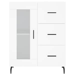 Skříň highboard bílá 69,5 x 34 x 180 cm kompozitní dřevo - obrázek 8