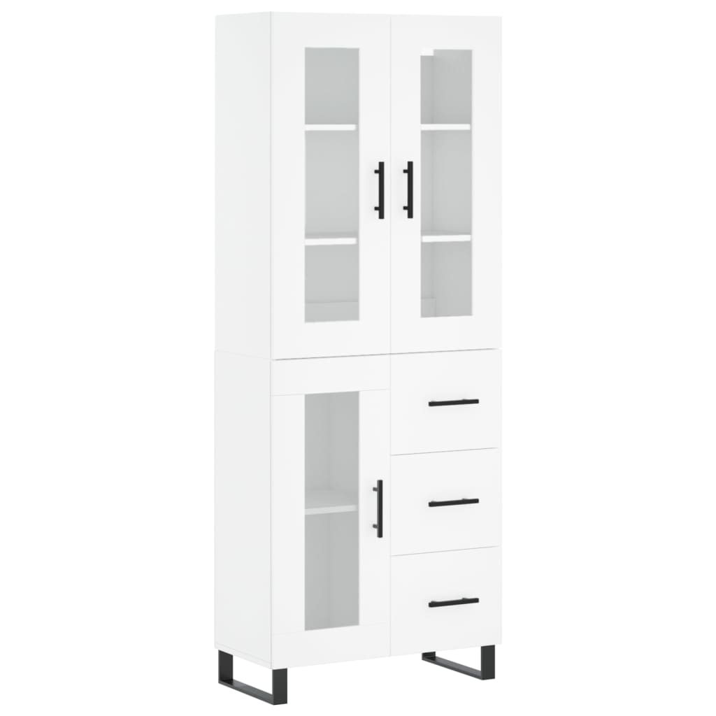 vidaXL Skříň highboard bílá 69,5 x 34 x 180 cm kompozitní dřevo