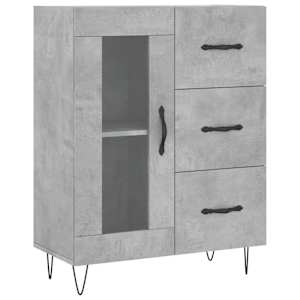 Skříň highboard betonově šedá 69,5x34x180 cm kompozitní dřevo - obrázek 7