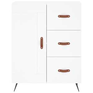 Skříň highboard bílá 69,5 x 34 x 180 cm kompozitní dřevo - obrázek 8