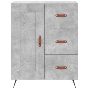 Skříň highboard betonově šedá 69,5x34x180 cm kompozitní dřevo - obrázek 8
