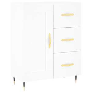 Skříň highboard bílá 69,5 x 34 x 180 cm kompozitní dřevo - obrázek 7