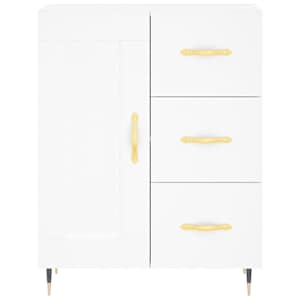 Skříň highboard bílá 69,5 x 34 x 180 cm kompozitní dřevo - obrázek 8