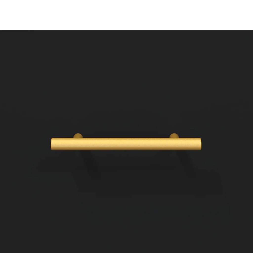 Dulap înalt, negru, 69,5x34x180 cm, lemn compozit