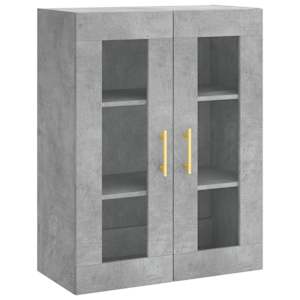 Skříň highboard betonově šedá 69,5x34x180 cm kompozitní dřevo - obrázek 5