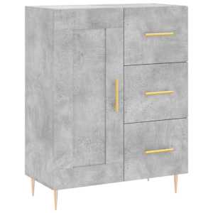 Skříň highboard betonově šedá 69,5x34x180 cm kompozitní dřevo - obrázek 7