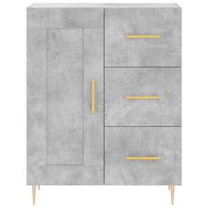 Skříň highboard betonově šedá 69,5x34x180 cm kompozitní dřevo - obrázek 8