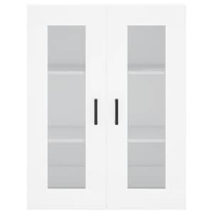 Skříň highboard bílá 69,5 x 34 x 180 cm kompozitní dřevo - obrázek 6