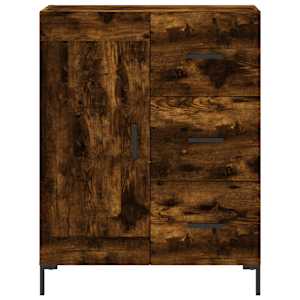 Skříň highboard kouřový dub 69,5 x 34 x 180 cm kompozitní dřevo - obrázek 8