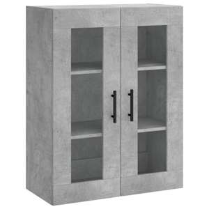 Skříň highboard betonově šedá 69,5x34x180 cm kompozitní dřevo - obrázek 5