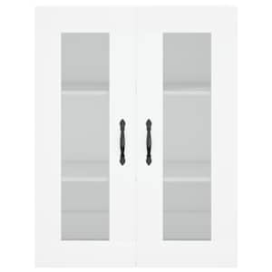 Skříň highboard bílá 69,5 x 34 x 180 cm kompozitní dřevo - obrázek 6