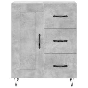 Skříň highboard betonově šedá 69,5x34x180 cm kompozitní dřevo - obrázek 8