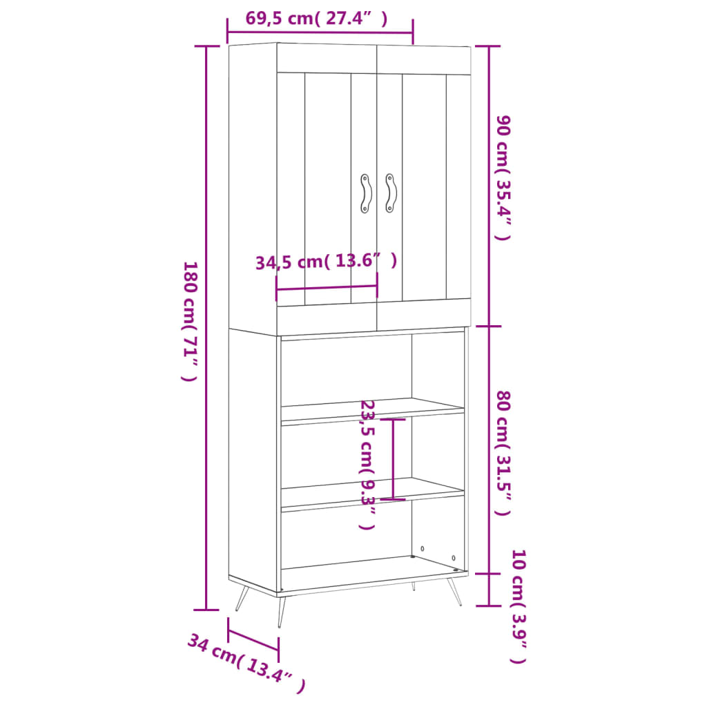 Hvid / 3 hylder - Billede 13