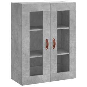 Skříň highboard betonově šedá 69,5x34x180 cm kompozitní dřevo - obrázek 5