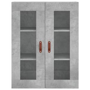Skříň highboard betonově šedá 69,5x34x180 cm kompozitní dřevo - obrázek 6