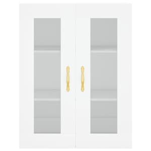 Skříň highboard bílá 69,5 x 34 x 180 cm kompozitní dřevo - obrázek 6