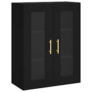 Skříň highboard černá 69,5 x 34 x 180 cm kompozitní dřevo - obrázek 5