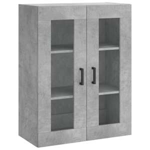 Skříň highboard betonově šedá 69,5x34x180 cm kompozitní dřevo - obrázek 5