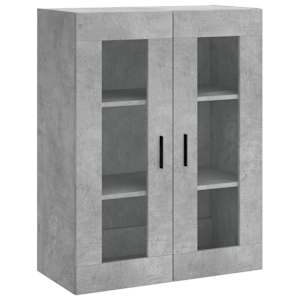 Skříň highboard betonově šedá 69,5x34x180 cm kompozitní dřevo - obrázek 5
