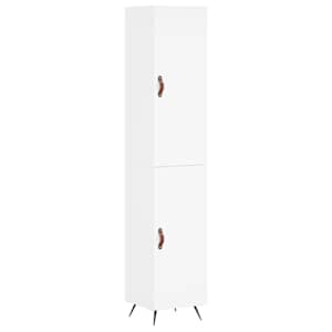 Skříň highboard bílá 34,5 x 34 x 180 cm kompozitní dřevo - obrázek 2