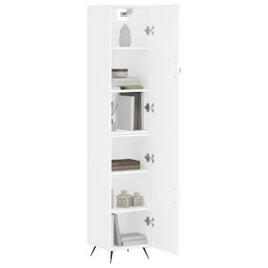 Skříň highboard bílá 34,5 x 34 x 180 cm kompozitní dřevo - obrázek 3