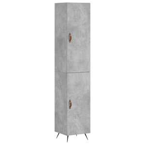 Skříň highboard betonově šedá 34,5x34x180 cm kompozitní dřevo - obrázek 2