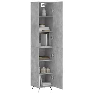 Skříň highboard betonově šedá 34,5x34x180 cm kompozitní dřevo - obrázek 3