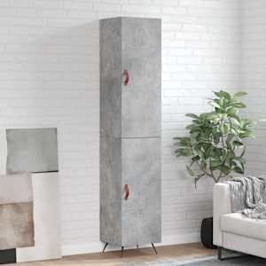 Skříň highboard betonově šedá 34,5x34x180 cm kompozitní dřevo - obrázek 1