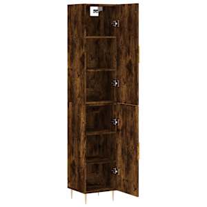 Skříň highboard kouřový dub 34,5 x 34 x 180 cm kompozitní dřevo - obrázek 4