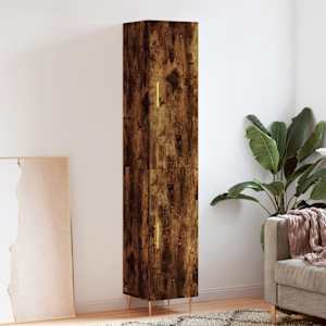 Skříň highboard kouřový dub 34,5 x 34 x 180 cm kompozitní dřevo - obrázek 1