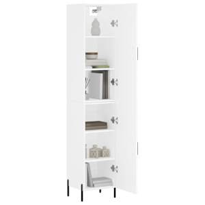 Skříň highboard bílá 34,5 x 34 x 180 cm kompozitní dřevo - obrázek 3