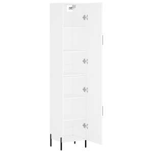 Skříň highboard bílá 34,5 x 34 x 180 cm kompozitní dřevo - obrázek 4