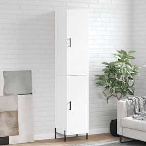 Skříň highboard bílá 34,5 x 34 x 180 cm kompozitní dřevo - obrázek 1
